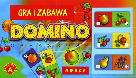 Domino obrazkowe OWOCE Alexander