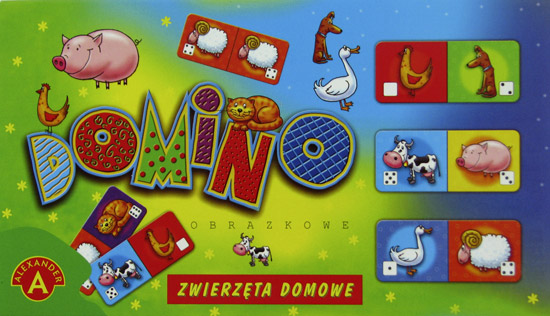 Domino obrazkowe ZWIERZĘTA DOMOWE Alexander