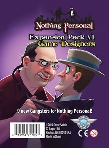 Nothing Personal Expansion Pack #1: Game Designers