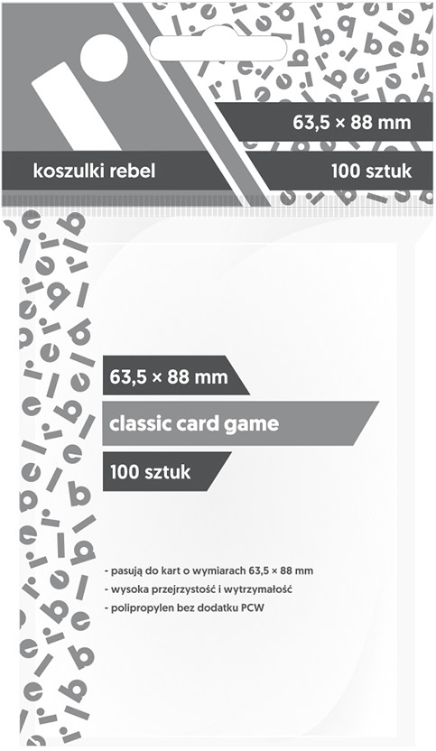 Koszulki Rebel Classic Card Game - 100 sztuk