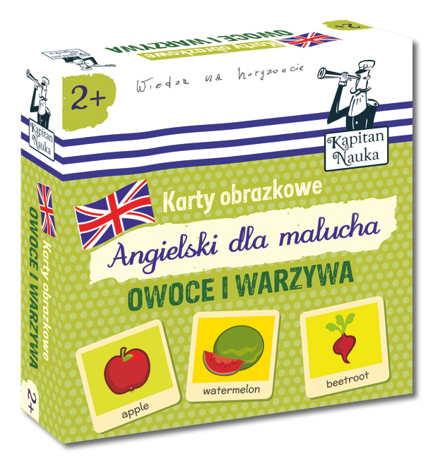 Karty obrazkowe - Angielski Dla Malucha - Owoce i Warzywa