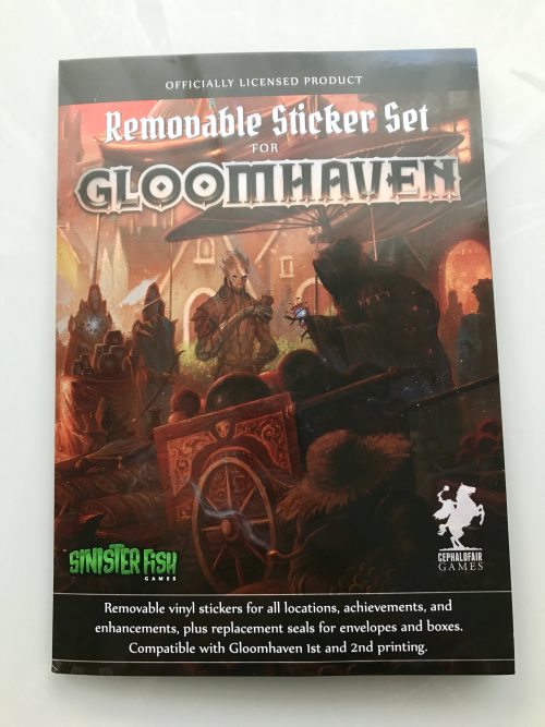 Gloomhaven removable sticker set