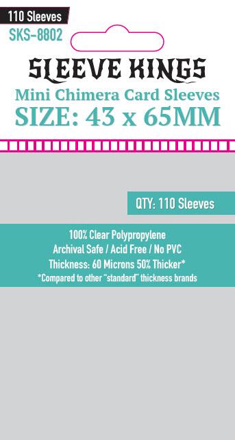 Sleeve Kings Mini Chimera Card Sleeves (43x65mm) - 110 Pack