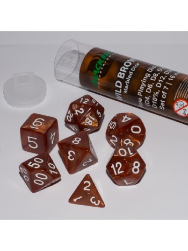 Blackfire Dice - 16mm - Wild Brown (7 Dice)