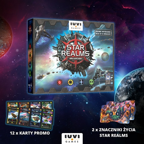 Star Realms + liczniki życia + karty promocyjne