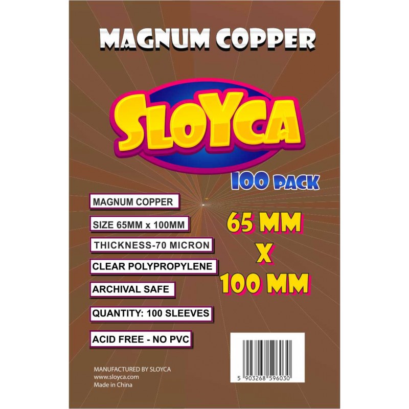 SLOYCA Koszulki Magnum Copper (65x100mm) 100 szt