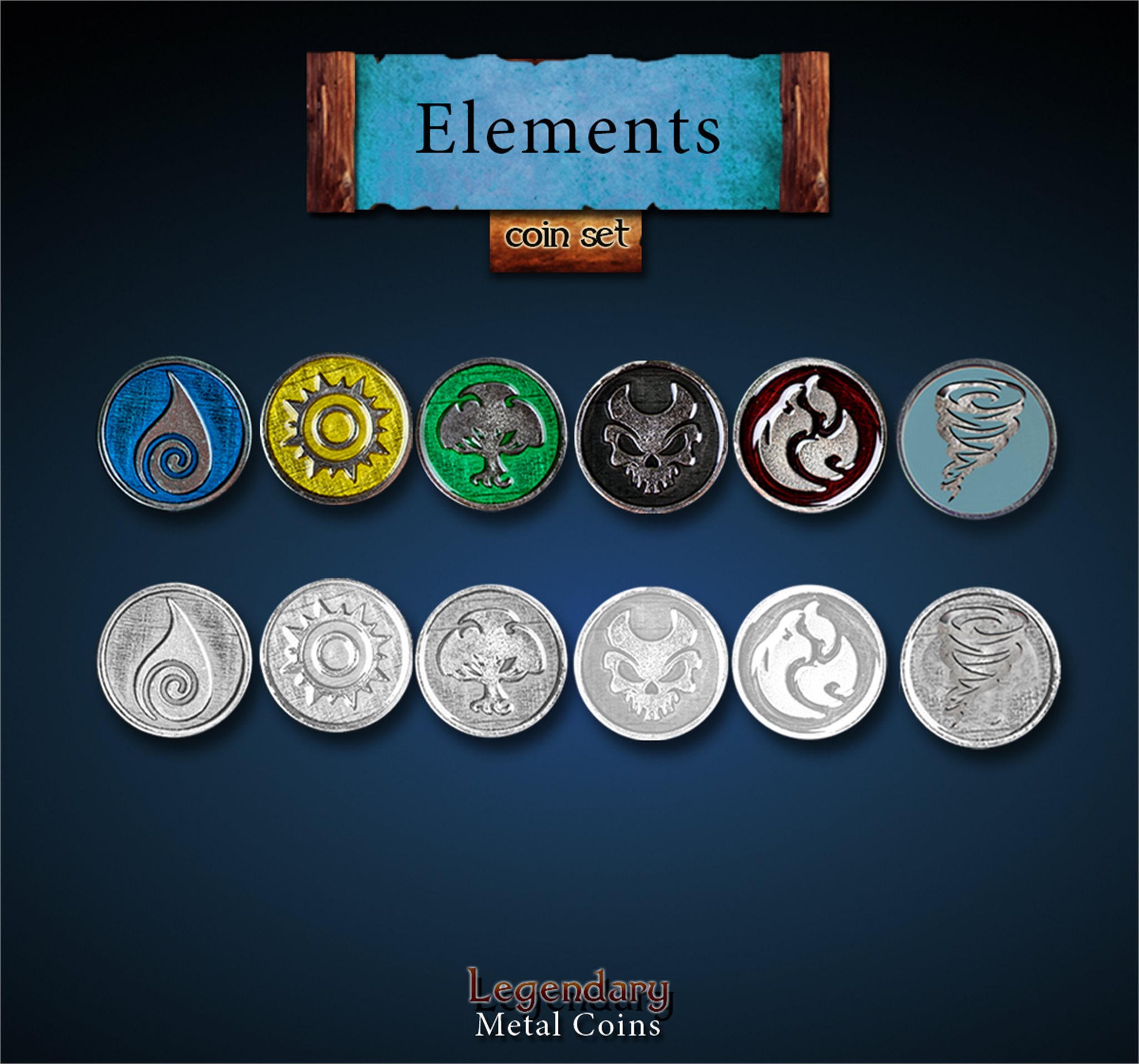 Gloomhaven Elements Pack all 6 Elements