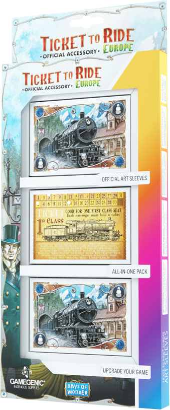 Gamegenic: Ticket to Ride - Europe Art Sleeves (58 x 90 mm)