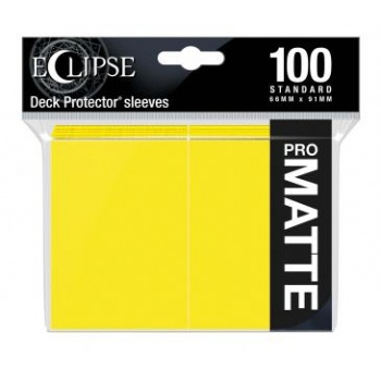 Eclipse Matte Standard Sleeves: Lemon Yellow (100 Sleeves)