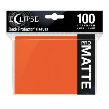 Eclipse Matte Standard Sleeves: Pumpkin Orange (100 Sleeves)