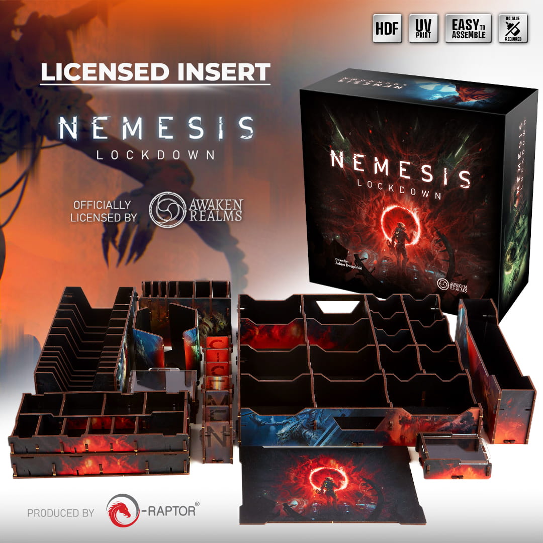 e-Raptor Insert Nemesis Lockdown Core Box UV Print