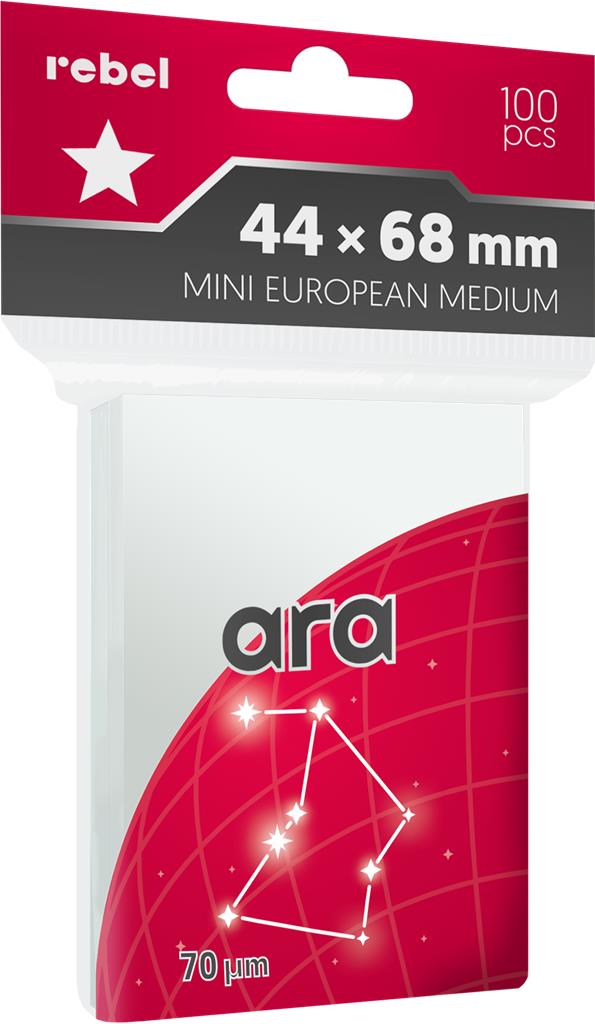 Koszulki na karty Rebel (44x68 mm) Mini European Ara