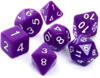obrazek Komplet kości REBEL RPG - Matowe - Fioletowe 