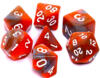 obrazek Komplet kości REBEL RPG - Dwukolorowe - Pomarańczowo-szare 