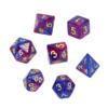 obrazek Komplet kości REBEL RPG - Dwukolorowe - Ciemnoniebiesko-purpurow 