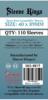 obrazek Sleeve Kings 40x89mm Space Base Compatible Sleeves 60 Microns 