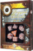 obrazek Komplet Steampunk Clockwork Karmelowo-Biały 