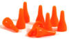 obrazek Pionki do gry plastikowe (pomarańczowe) - 100 sztuk 