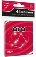 logo przedmiotu Koszulki na karty Rebel Premium Ara (44x68 mm), 100 sztuk