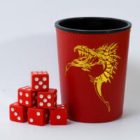 logo przedmiotu Dice Cup - Red /w Dragon Emblem 