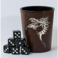 logo przedmiotu Dice Cup - Brown /w Dragon Emblem 