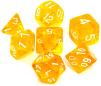 logo przedmiotu Komplet kości REBEL RPG - Kryształowe - Żółte