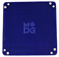 logo przedmiotu Velvet Dice Tray With Leather Backing (blue) 