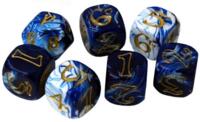 logo przedmiotu One Ring RPG: Dice Set - Blue & White