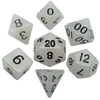 logo przedmiotu 16mm Polyhedral Dice Set: Glow Clear