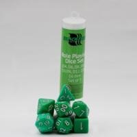 logo przedmiotu Blackfire Dice - 16mm - Green (7 Dice)