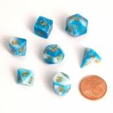 logo przedmiotu Blackfire Dice - Fairy Dice - BiColor Blue White (7 Dice)