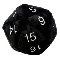 logo przedmiotu UP - Dice - Jumbo D20 Novelty Dice Plush in Black