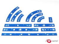 logo przedmiotu Wskaźniki i linijka do gry X-Wing (zestaw niebieski)