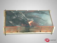 logo przedmiotu Pudełko na żetony L - Knight Fighting Dragon