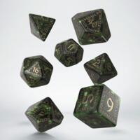 logo przedmiotu Kości RPG Runiczne Butelkowo zielono-złote