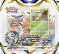 logo przedmiotu Pokemon TCG: Brilliant Stars 3-Pack Blister Leafeon