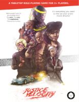 logo przedmiotu Justice Velocity RPG Hardcover