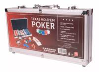 logo przedmiotu Zestaw pokerowy Texas Holdem 300 żetonów aluminiowy 