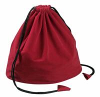 logo przedmiotu Velvet fabric bag red
