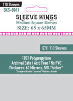 logo przedmiotu Sleeve Kings 65x65mm Medium Square Sleeves 60 Microns