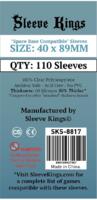logo przedmiotu Sleeve Kings 40x89mm Space Base Compatible Sleeves 60 Microns