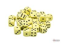 logo przedmiotu Chessex Opaque Pastel Yellow/black 12mm d6 Dice Block
