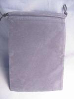 logo przedmiotu Velour Dice Bags Small Grey 4x6 Inch