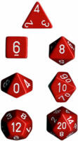 logo przedmiotu Red/white Opaque 7 die set