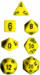 obrazek Yellow/Black 7 die set 