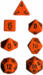 obrazek Orange/black 7 die set 