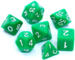 obrazek Komplet kości REBEL RPG - Matowe - Zielone 