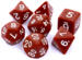 obrazek Komplet kości REBEL RPG - Matowe - Brązowe 