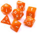 obrazek Komplet kości REBEL RPG - Matowe - Pomarańczowe 