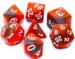 obrazek Komplet kości REBEL RPG - Dwukolorowe - Pomarańczowo-szare 